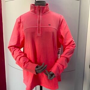 Vineyard Vines fashion knits garment dyed relaxed 1/4 zip top,  pullover.